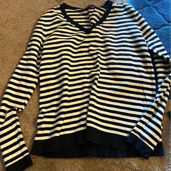 Mango striped sweater top M - Picture 1 of 8
